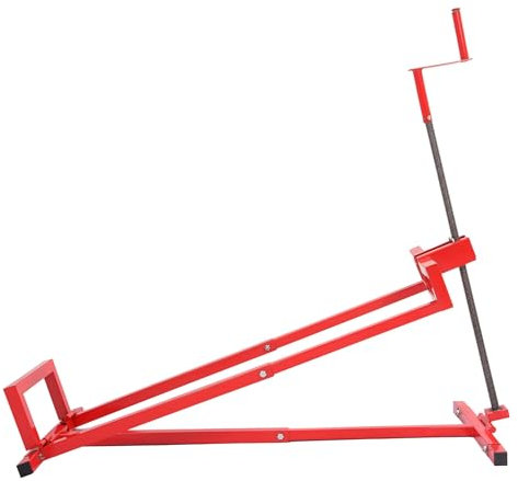 KUAFU Gato elevador para cortacésped, gato telescópico de mantenimiento para cortacésped y tractores de jardín, mango manual y extensión de herramienta eléctrica, color rojo
