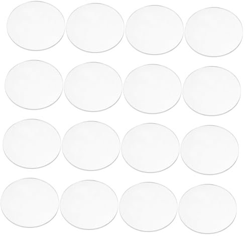 MUSISALY 20stücke Teiliges Runde Acrylplatten Klare Transparente Acrylscheiben Für Kreative -projekte Und Modellbau Sicheres Material Für Künstler Und Designer