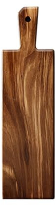MMRTDJDR Tabla de Cortar Rectangular de Madera con asa, Tabla Rectangular para Embutidos y Carnes y Tabla para Servir para Hornear en casa, Queso, Frutas, Verduras, Pan, Embutidos B 12 * 50 cm