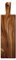 MMRTDJDR Tabla de Cortar Rectangular de Madera con asa, Tabla Rectangular para Embutidos y Carnes y Tabla para Servir para Hornear en casa, Queso, Frutas, Verduras, Pan, Embutidos B 12 * 50 cm