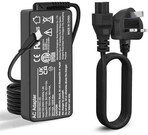 SEYGSTG Universal 100W USB-C Power Adapter Charger,Compatible with Mac Book Pro/Air 16, 15, 14, 13 Inch Lenovo,Acer,Dell,Asus, Charge 100W 96W 87W 61W Device and All Type-C Device
