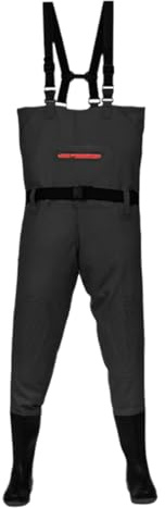 Waders Peche Homme - Neoprene Pêche Cuissardes - imperméables avec Bottes intégrées et Semelles en Feutre pour Une adhérence maximale - isolées et durables, pour Les activités de Plein air, S-XL