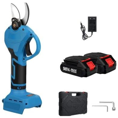 Forbici Elettriche, Potatore a batteria da 1500 W Cesoia elettrica for potatura Albero da frutto Bonsai Rami Taglierina Strumento paesaggistico(2 Battery)