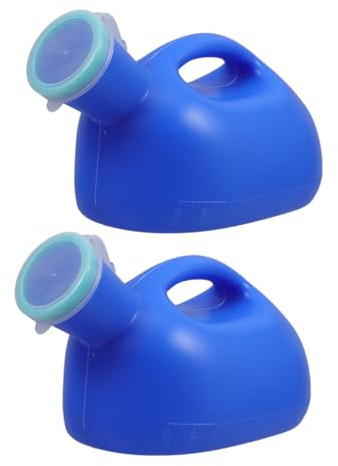 VALICLUD Urinoir Pour Homme, Lot De 2 : Récipient Portable Pour Pipi, Bouteille En Plastique Avec Couvercle À Visser, Récipient De Collecte Pour Urinoir De Voyage
