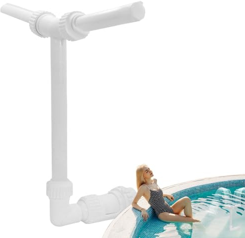 Fontaine D'arrosage Cascade De Piscine Fontaine Pulvérisation De Piscine Haute Pression, pour Piscines Hors Sol Et Enterrée, Fontaines D'arrosage Réglable À 360°, Accessoires pour Piscines Hors Sol