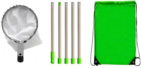 XAGMODSHN Recolector de frutas multiusos para jardín, herramienta telescópica, acero inoxidable, fácil cosecha, acero inoxidable