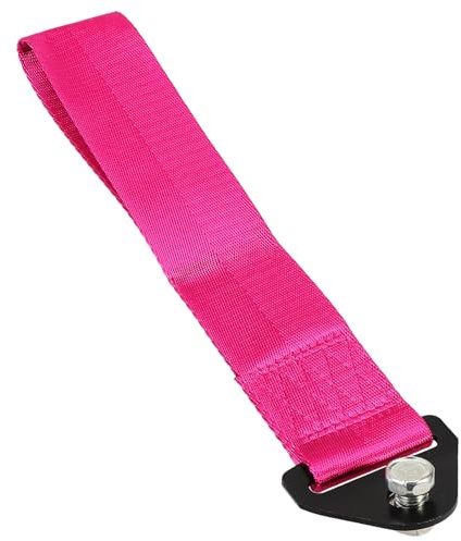 DECORNIJIA Correa de Remolque Decoración Automotriz Ligera y para Coche Instalación Estable Estilo Delicado Diseño Metálico Nylon