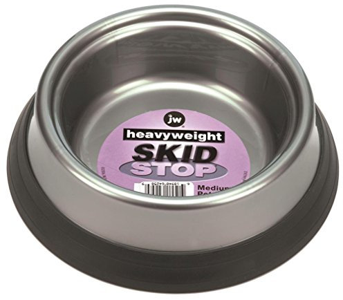 JW Pet Skid Stop Heavyweight Pet Bowl - Medium - 1 Bowl- Assorted Colors