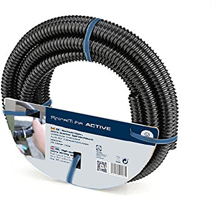 FIAP SpiralTube ACTIVE 40 mm - Spiralschlauch - Rollenlänge 5 m - 1 1/2 - Teichschlauch - Teichbau - Teichzubehör - schwarz