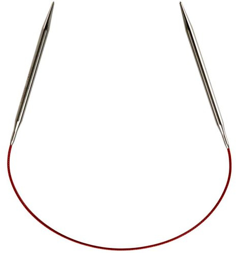 ChiaoGoo RED Lace Circular Knitting Needle, Stainless Steel, 40cm 2.25mm