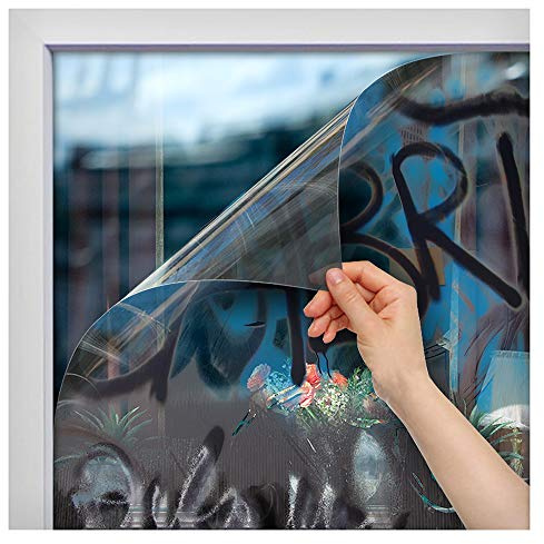 BDF AG4M Window Film Graffiti Protection 4 Mil Clear - 36in X 12ft