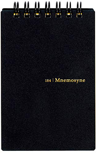 Maruman MNEMOSYNE Notebook 4.13 x 2.99 Inches (Modified A7), 5mm-squared, 70 Sheets (N184A)