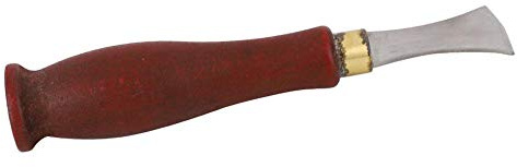 Hztyyier Leather Edge Creaser, Lederkantenfalzmaschine Edelstahlkante Holzgrifffalzmaschine Lederbeschriftungsgerät(2.5mm)