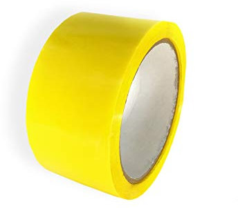 Keephot, Nastro Adesivo da Imballaggio in Polipropilene, Giallo, 48 mm x 66 m