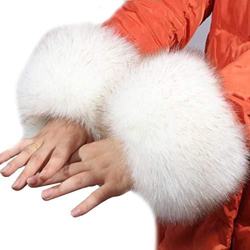 Kunstfell Handgelenkmanschetten | Damen Winter Kunstfell Kurze Handgelenkwärmer | Winter Essential Armstulpen mit Elastizität für Frauen, Mädchen