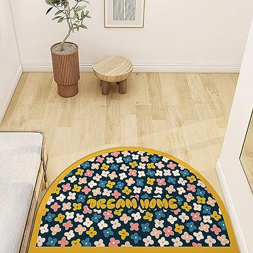 Dostear Tappeto Porta Zerbino Zerbini Per Ingresso Arredamento Casa Mezzaluna Per Esterno Interno Tappeti Grandi Dimensioni giallo B40x60cm