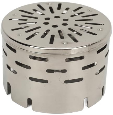 Couvercle de Poêle de Camping en Acier Inoxydable, Couverture Chauffante Efficace et Sûre pour Poêle D'extérieur pour Poêle BRS 6 11 15 53 56