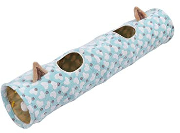 Tiuimk Katzenspielzeug, faltbar, Tunnel, Hundetunnel, interaktives Spielzeug für Kaninchen, Welpen, Herz