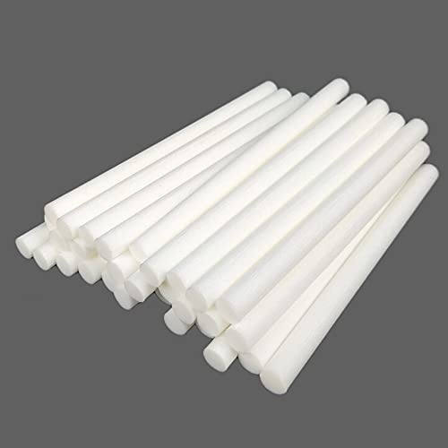 Lahviuu Bastoncini Umidificatori,30 pcs Bastoncini per Umidificatore Stoppini per Filtro Umidificatore Tamponi di Cotone Bastoncini per Diffusori Umidificatore Ricarica Bastone Portatile,8 * 150mm