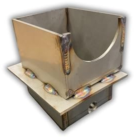 Braciere Crogiolo PALLADIO - per Stufe a Pellet Scozia e Tablet 110 (prodotte dopo il 2010) - con foro laterale