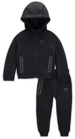 Nike Tech Fleece Barndräkt Svart, Svart, 5-6 anni