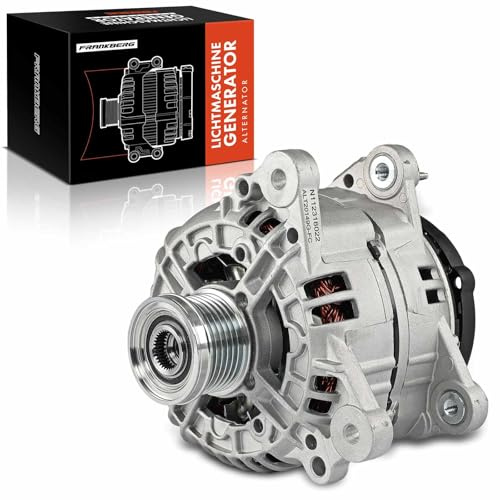 Frankberg Lichtmaschine Generator 2-Polig Kompatibel mit A3 8P1 1.2L 2010-2012 Golf VI 5K1 1.2L 2008-2012 Altea XL 5P5 5P8 1.2L 2010-2024 Ibiza IV 6J5 6P1 1.2L 2010-2015 Replace# 03F903023DX