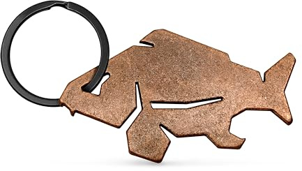 Porte-clés de pêche carpe + décapsuleur en bronze Porte-clés Carp Ouvre-bouteille Cadeau de pêche Cadeau de pêche Cadeau de pêche