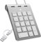Pavé numérique filaire USB C/USB A, mini pavé numérique ergonomique avec 3 ports USB 2.0, pavé numérique 18 touches, pavé numérique de calcul de bureau pour ordinateur portable, ordinateur de bureau,
