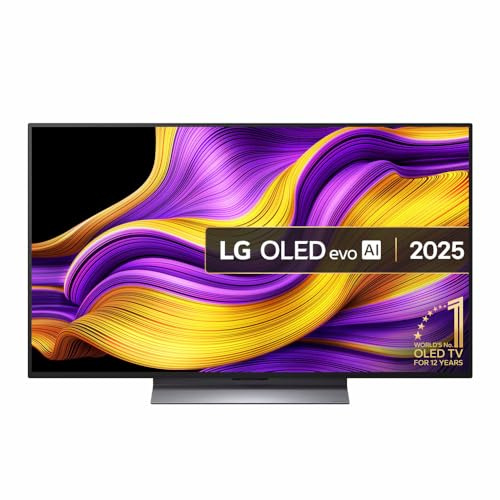 LG 48-Inch OLED evo AI G5 4K Ultra HD HDR Smart TV, WiFi, Bluetooth, 2025 Model, Stand Version (alpha 11 AI Processor Gen2, 100% Colour Volume, AI Picture Pro, 120Hz Refresh Rate, Dolby Atmos)
