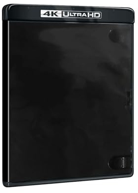 Vision Media® - 2pcs x 4K Single 11mm Spine Ultra HD Black Blu Ray Case- Stores any DVD/Blu Ray/Games Disc