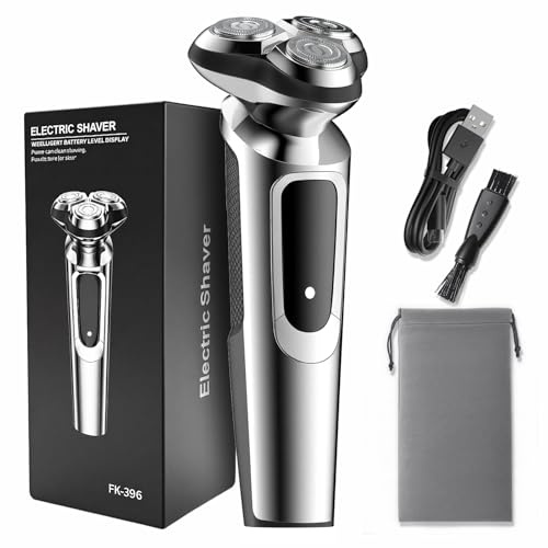 Electric Razor for Men, 2025 Upgraded Electric Shavers for Men, USB-C Rechargeable, Wet & Dry Shaver with Pop-up Trimmer and Travel Case