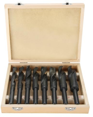 8 pezzi/lotto set di punte elicoidali in acciaio per cuscinetti con gambo ridotto da 14 mm a 25 mm strumenti professionali per la lavorazione del legno per la lavorazione dei