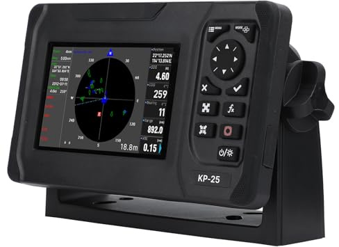 Vvikizy Marine Plotter IP66 Vattentät Utmärkt Havsbottendiskriminering för Fiskebåtsbesättning ABS Metall 5 Färg TFT LCD-skärm