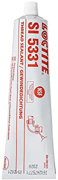 LOCTITE SI 5331, flüssige Gewindedichtung für Rohrleitungen, Silikon für kalt- und warmwasserführende Kunststoffrohre, Dichtung ist vibrationsbeständig, 1x100ml