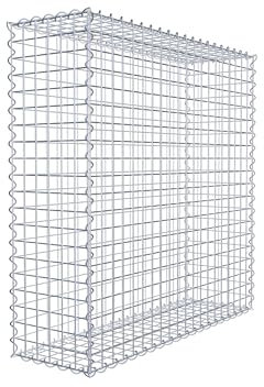 GABIONA Gabbioni in Rete Metallica, Resistenti agli Agenti atmosferici, Made in Germany, Adatti per Il riempimento con Pietre (100 x 100 x 30 cm)