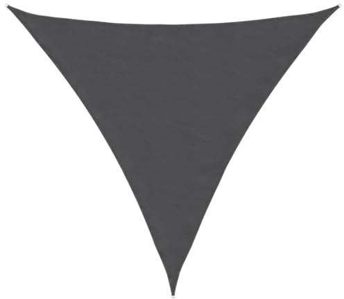 vidaXL Toldo Vela Triangular Tela Oxford Gris Antracita 3,6x3,6x3,6 m