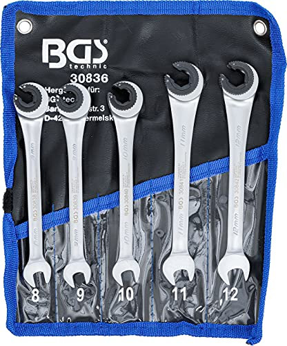 BGS Ratschenring-Maulschlüssel-Satz - offen - 5-tlg.