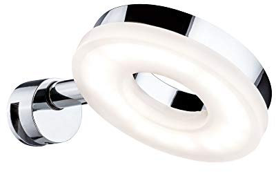 Paulmann 70881 Luce per specchio LED Becrux incl. 1 applique da 4 Watt cromo lampada da parete metallo, plastica lampada da bagno 3000 K