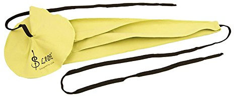 Dilwe Saxophon Putztuch, dauerhafte Faser Saxophon Klarinette Flöte durchziehen Putztuch Werkzeug für Rohr Innere säubern(Gelb), Spielzubehör
