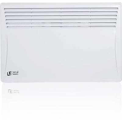 Eco Slimline Electric Panel Heater - 1.5KW (1500W) Wall Mount/Free Standing Energy Saving Digital Thermostat Convector Panel Heater with UK Plug