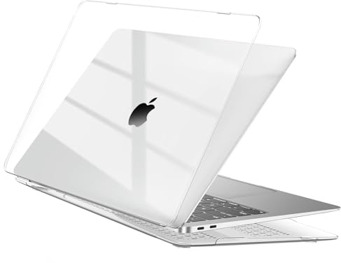 EooCoo für MacBook Pro 13 Zoll Hülle M2 M1 2022-2017 Kristall Klar Case