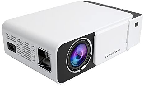 Mini proyector, Proyector de video LED, Proyector para exteriores HD de 1080P para el hogar, Brillo 100ANSI, Resolución de 800 x 480, Tamaño de proyección de 30-170 pulgadas, Plug and Play.(EU)