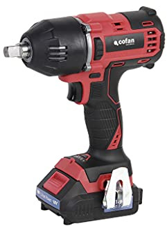 Cofan Pistola de impacto 1/2 a Batería | Batería de 18V + Cargador incluidos