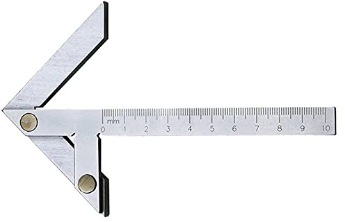 Anawakia Zentriermesser Lineal quadratisch Zentrierwinkel Mittefinder Zentrierung Mittelmessgerät Zentrierwinkel Metrisch Mittenfinder Winkelmesser Lineal fur Industrielle Präzisionsmessung (100*70mm)