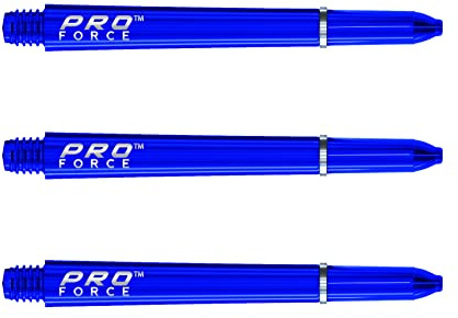 WINMAU Pro-Force Blue Medium Nylon Ring Grip Dart Stems - 1 Set per Pack (3 shafts in total)
