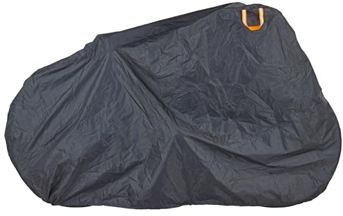 Prophete Fahrradgarage für E-Bike, Schwarz, 210 x 100 x 115 cm | Fahrradabdeckung, Wasserabweisend, Polyester 190T, Reflektierender Trageriemen