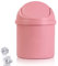 HERCHR Mini Plastic Desktop Trash Bin With Swing Lid, Small Wastebasket for Bedroom, Bathroom, Home, Office
