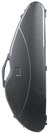 Tragbarer 4/4-Geigenkoffer Aus Kohlefaser, Druck- Und Verschleißfester Dreieckiger Geigenrucksack Volle Größe Violinkoffer (Color : 04)