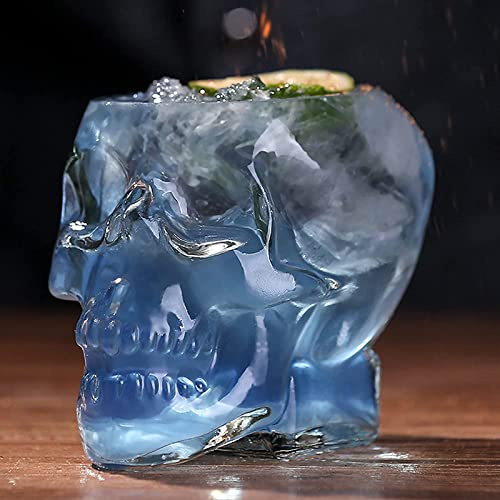 350ML Skull Glass Wine Cup - Funny Large Drinking Glass for Vodka Spirits - Halloween Decorations, Gifts, Themed Party - New 12 Ounces Cup