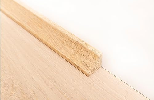 Solid Oak Scotia Beading Trim Moulding 19mm x 19mm For Wood & Laminate Flooring 2.4m Long x10 (Lacquered)